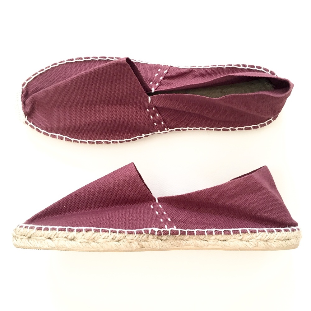 Casa Hernanz Espadrilles Maroon Classic Flat Shoes